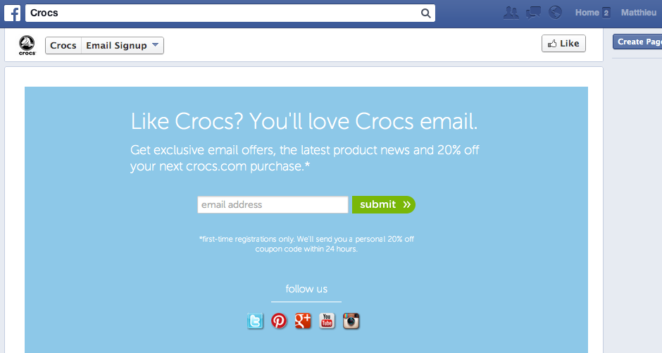 crocs-exclusive-offer-facebook
