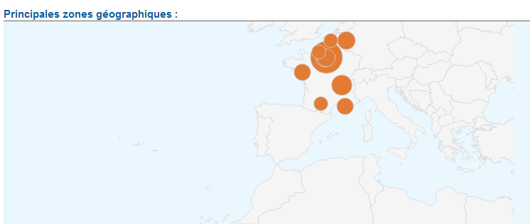 Zone géographique temps réel analytics