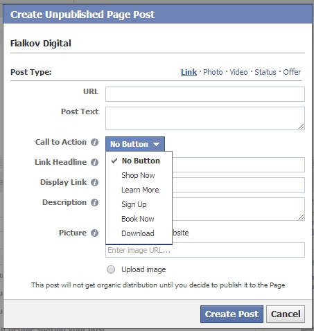 LinkPostAddCallToActionButton