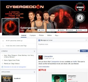 Websérie Cybergeddon sur Facebook