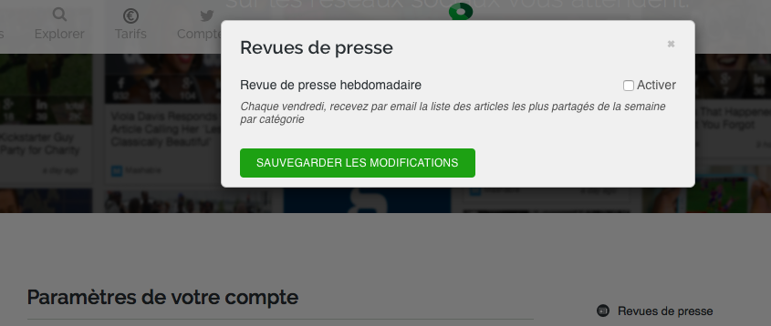 desactivation revue de presse