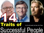 14 Traits Of Successful People!!!